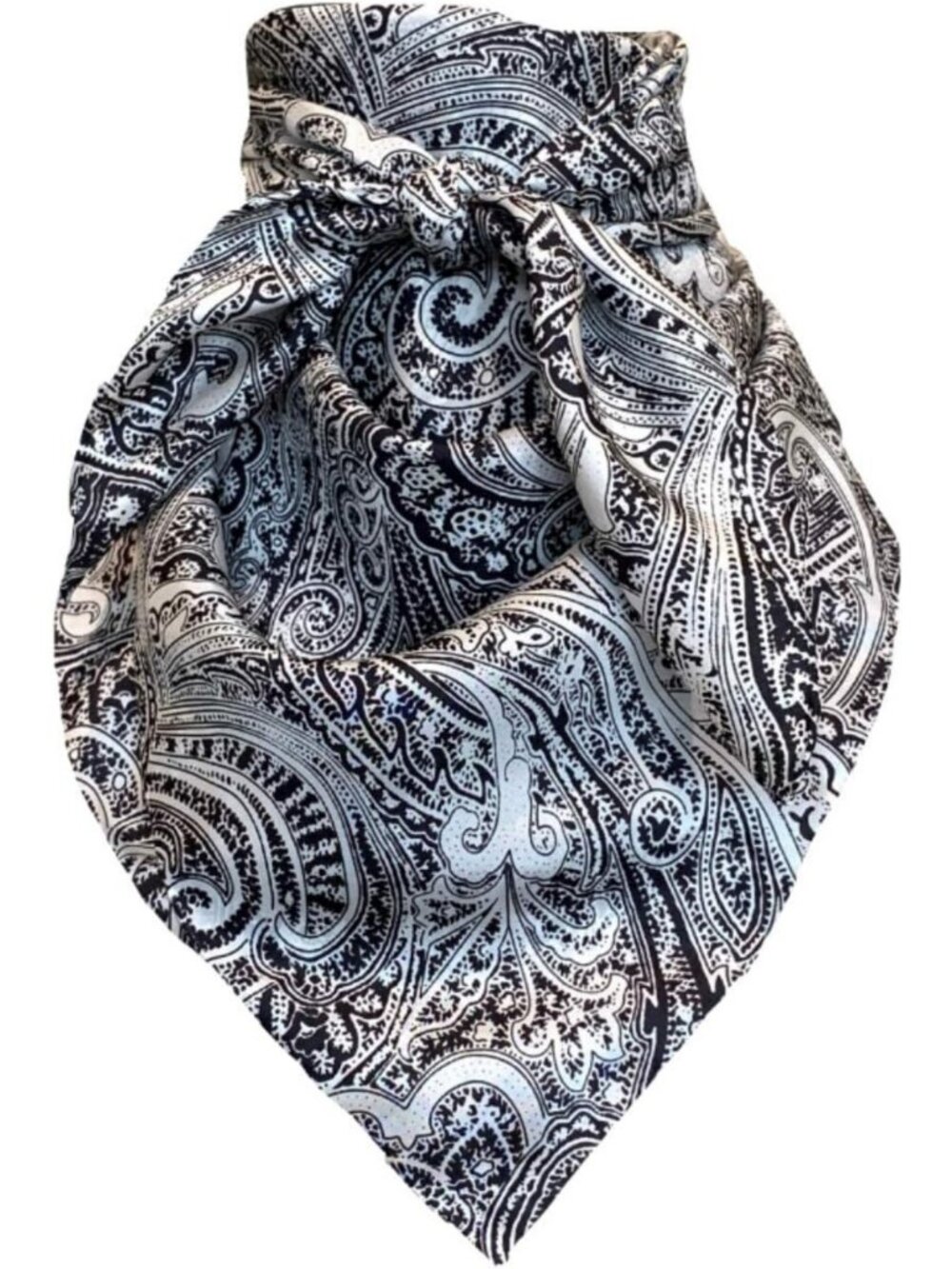 100% Silk Wild Rag Scarf Bandana - Frontier Calico Design, Multiple Colors, 42